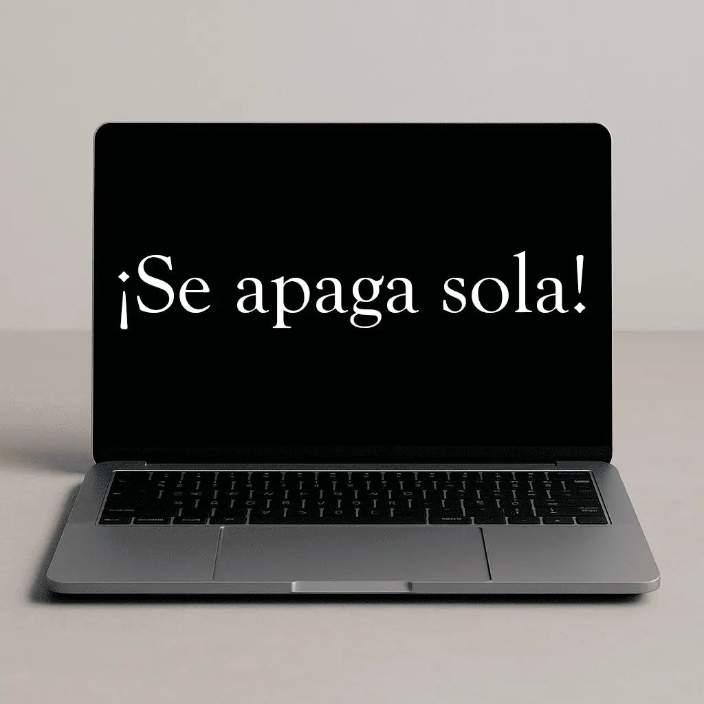 Laptop que se apaga repentinamente